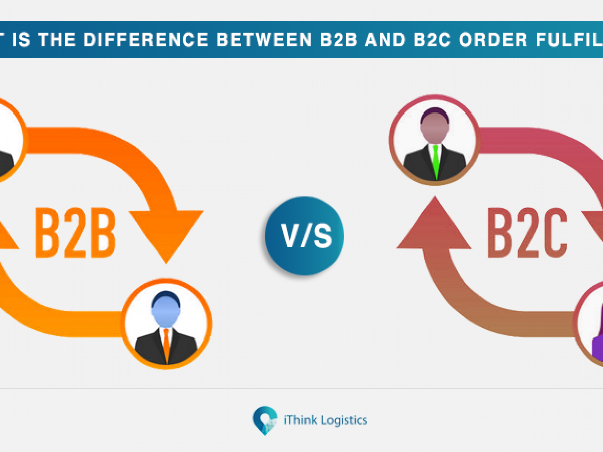 What is the difference between B2B and B2C order fulfilment?